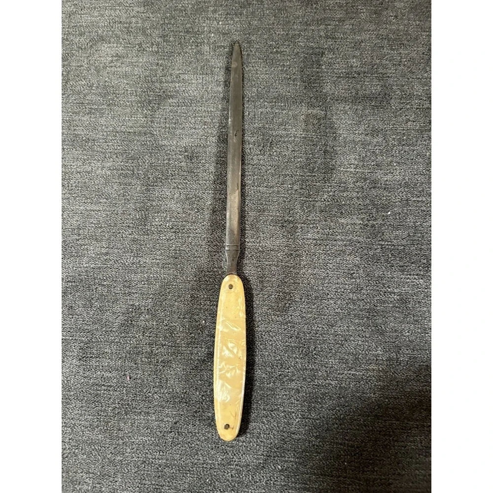 Elosi Made In Germany Bruxelles Eglise Sainte‎ Gudule Letter Opener Vintage MOP